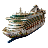 AI generated Cruise Ship on Transparent background - Ai Generated png