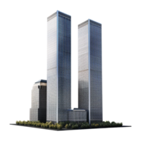 AI generated Skyscrapers on Transparent background - Ai Generated png