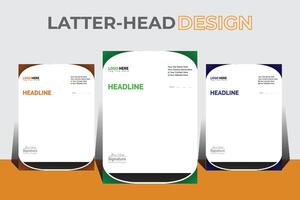 business  latterhead design templat vector