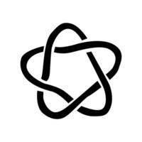 A black and white image of an infinity symbol conveys its simplicity, elegance, and eternal continuity. The high contrast captures its fluid, interlocking pattern vector