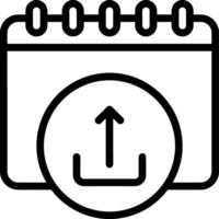 Calendar schedule icon symbol vector image. Illustration of the modern appointment reminder agenda symbol graphic design image