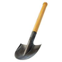 AI generated Leaning Shovel on Transparent background - Ai Generated png