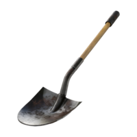 AI generated Leaning Shovel on Transparent background - Ai Generated png