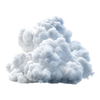 ai generado nube en el aire en transparente antecedentes - ai generado png