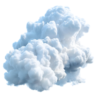 ai generado nube en el aire en transparente antecedentes - ai generado png