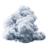 ai generado nube en el aire en transparente antecedentes - ai generado png