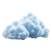 ai generado nube en el aire en transparente antecedentes - ai generado png