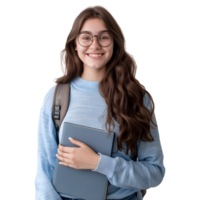 AI generated Young Businesswoman Standing With Crossed Arms and Smiling on Transparent background - Ai Generated png