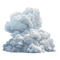 ai generado nube en el aire en transparente antecedentes - ai generado png