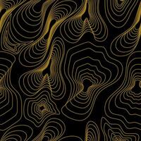 seamless pattern of abstract lines in yellow on a dark background vector