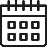 Calendar schedule icon symbol vector image. Illustration of the modern appointment reminder agenda symbol graphic design image