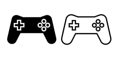 console game icon, sign, or symbol in glyph and line style isolated on transparent background. Vector illustration