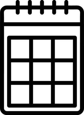 Calendar schedule icon symbol vector image. Illustration of the modern appointment reminder agenda symbol graphic design image