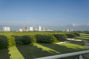 Golf course located in the mexican caribbean photo