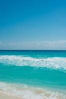 hermosa playa en cancún, quintana roo foto