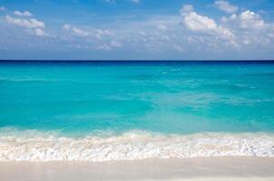 Beautiful beach at El Mirador, Cancun photo