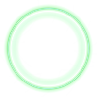 ai generiert Neon- Ring auf transparent Hintergrund png