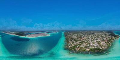 Bacalar seven colors lagoon in Quintana Roo photo