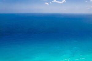 Aerial view of Cancun Hotel Zone, Mexico photo