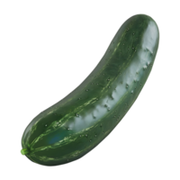 AI generated Green Cucumber on Transparent background - Ai Generated png