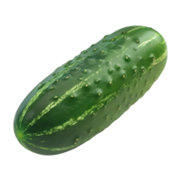 ai generado verde Pepino en transparente antecedentes - ai generado png