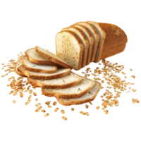 AI generated Fresh Bread With Slices on Transparent background - Ai Generated png