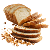 AI generated Fresh Bread With Slices on Transparent background - Ai Generated png