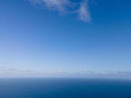 Aerial view of Caribbean Sea in Cancun, Mexico photo