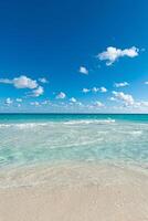 Beach at Cancun Hotel Zone, Mexico photo