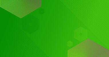 Green abstract background with polygonal lines pattern vector