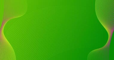 Abstract green wave liquid lines background vector