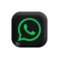 WhatsApp icoon met groen cirkel Aan transparant achtergrond png