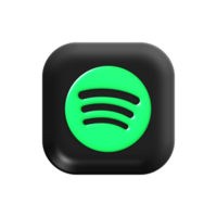 Spotify icon on transparent background png