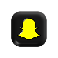 snapchat ícone com amarelo e Preto cor png