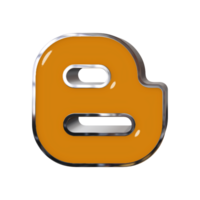 blogger 3d logo png