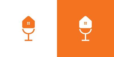 The home talk logo design is unique and modern vector