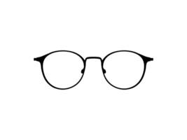 Eye Glasses Silhouette, Pictogram, Front View, Flat Style, can use for Logo Gram, Apps, Art Illustration, Template for Avatar Profile Image, Website, or Graphic Design Element. Vector Illustration
