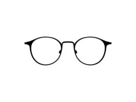 ojo lentes silueta, pictograma, frente vista, plano estilo, lata utilizar para logo gramo, aplicaciones, Arte ilustración, modelo para avatar perfil imagen, sitio web, o gráfico diseño elemento. vector ilustración