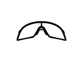 Eye Glasses Silhouette, Pictogram, Front View, Flat Style, can use for Logo Gram, Apps, Art Illustration, Template for Avatar Profile Image, Website, or Graphic Design Element. Vector Illustration