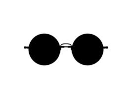 Sun Eye Glasses Silhouette, Pictogram, Front View, Flat Style, can use for Logo Gram, Apps, Art Illustration, Template for Avatar Profile Image, Website, or Graphic Design Element. Vector Illustration