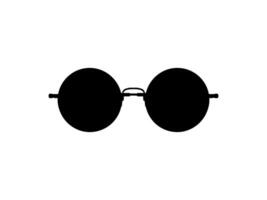 Sun Eye Glasses Silhouette, Pictogram, Front View, Flat Style, can use for Logo Gram, Apps, Art Illustration, Template for Avatar Profile Image, Website, or Graphic Design Element. Vector Illustration