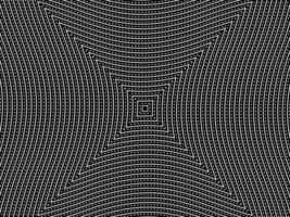 Optical Illusion Created from Artistic Lines Motifs Pattern, can use for Decoration, Background, Ornate, Fabric, Fashion, Textile, Carpet Pattern, Tile or Graphic Design Element. Vector Illustration
