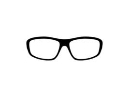 Eye Glasses Silhouette, Pictogram, Front View, Flat Style, can use for Logo Gram, Apps, Art Illustration, Template for Avatar Profile Image, Website, or Graphic Design Element. Vector Illustration