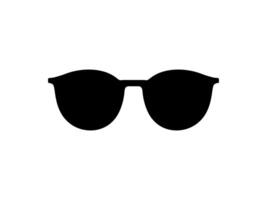 Sun Eye Glasses Silhouette, Pictogram, Front View, Flat Style, can use for Logo Gram, Apps, Art Illustration, Template for Avatar Profile Image, Website, or Graphic Design Element. Vector Illustration