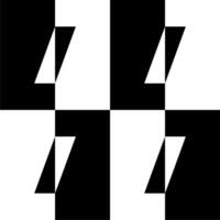 Parallelogram Shape in Contrast Color, Black White, can use for Wallpaper, Cover, Decoration, Ornate, Ornament, Background, Wrapping, Fabric, Textile, Fashion, Tile, Carpet Pattern, etc. Vector