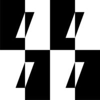 Parallelogram Shape in Contrast Color, Black White, can use for Wallpaper, Cover, Decoration, Ornate, Ornament, Background, Wrapping, Fabric, Textile, Fashion, Tile, Carpet Pattern, etc. Vector