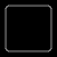 Simple Line Square and or Square Shape, can use for Simple Framework, Text, Quote, Copy Space or for Graphic Design Element. Vector Illustration