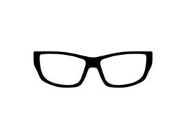 Eye Glasses Silhouette, Pictogram, Front View, Flat Style, can use for Logo Gram, Apps, Art Illustration, Template for Avatar Profile Image, Website, or Graphic Design Element. Vector Illustration