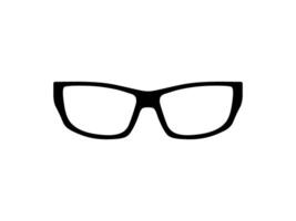 Eye Glasses Silhouette, Pictogram, Front View, Flat Style, can use for Logo Gram, Apps, Art Illustration, Template for Avatar Profile Image, Website, or Graphic Design Element. Vector Illustration