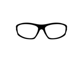 Eye Glasses Silhouette, Pictogram, Front View, Flat Style, can use for Logo Gram, Apps, Art Illustration, Template for Avatar Profile Image, Website, or Graphic Design Element. Vector Illustration